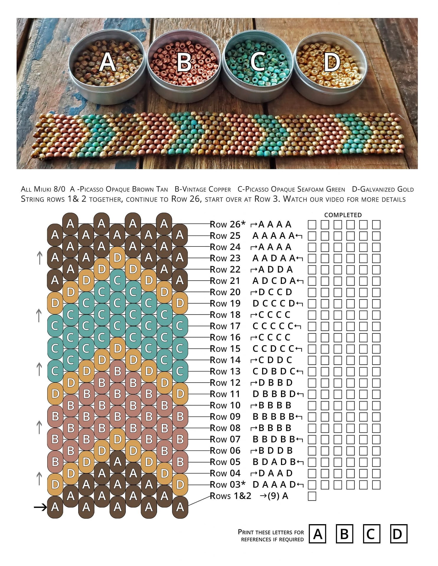 Free Peyote Bracelet Patterns 2025